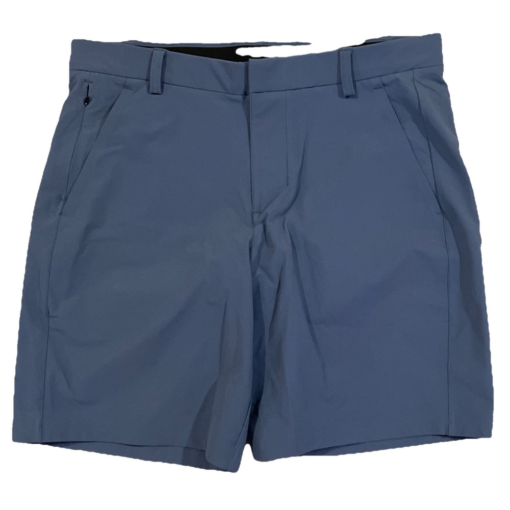 No Bull Shorts Mens 33 (34x9) Blue Golf Casual Athleisure‎ Stretch Zip Pocket